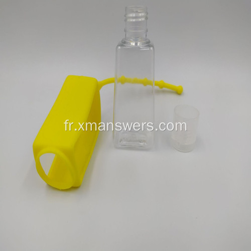 Couvercle de bouteille en silicone pour désinfectant pour les mains Voyage en plein air portable